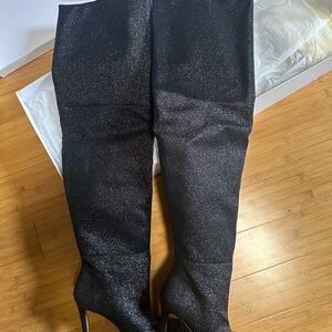 Good American thigh high boots